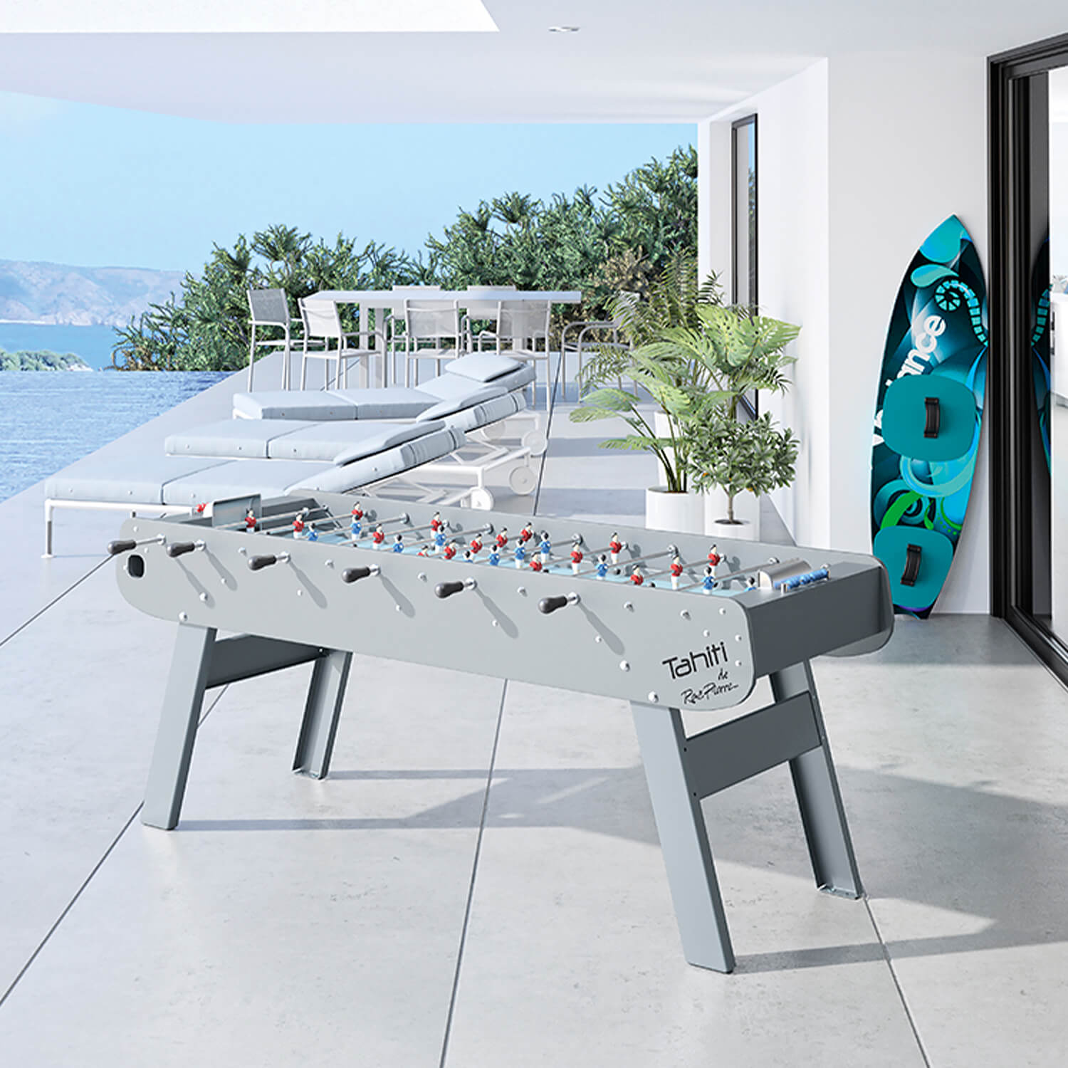 Rene Pierre Tahiti Outdoor 6 Player Foosball Table