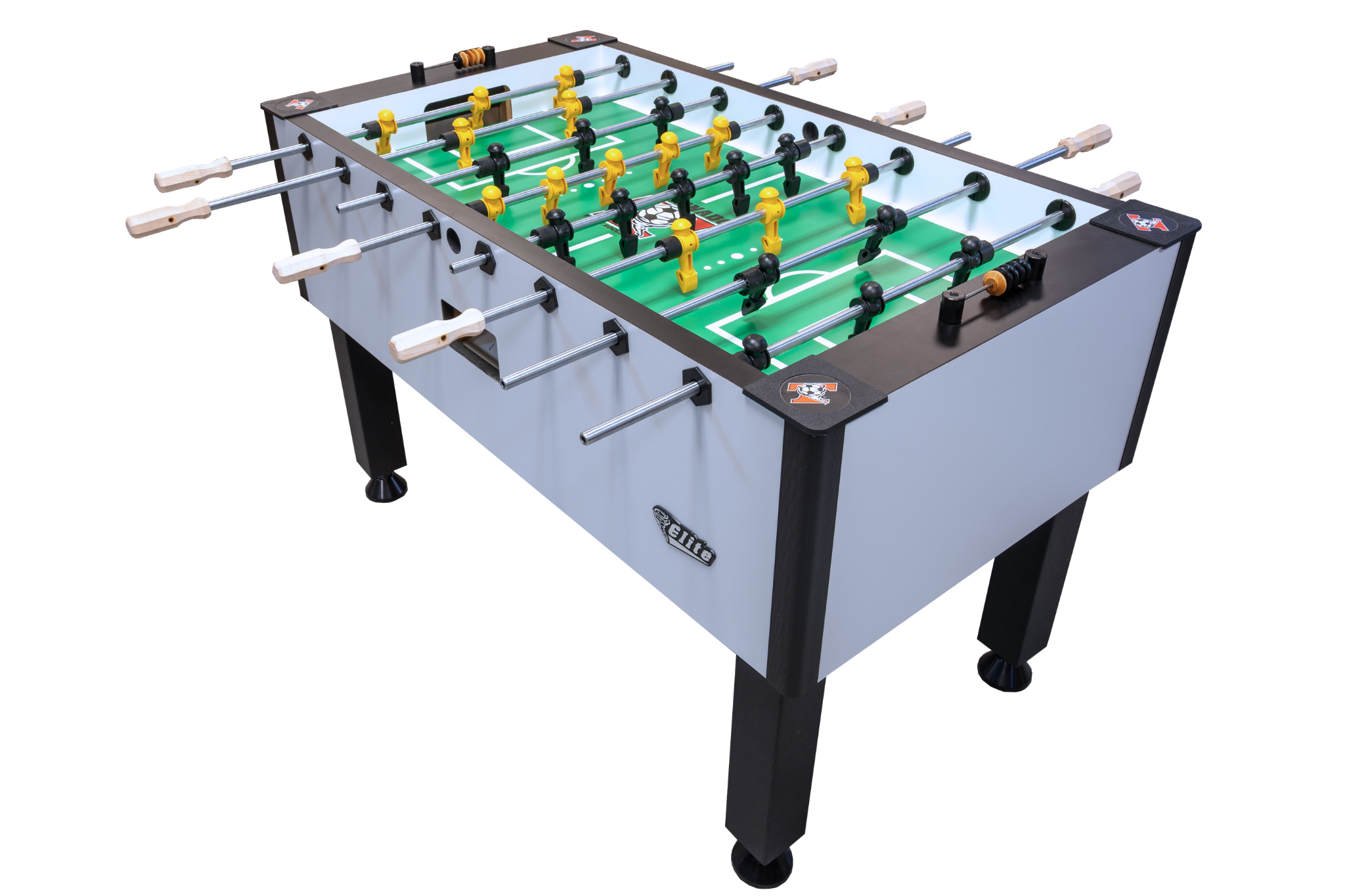 Tornado Elite II Foosball Table in Argent Frost