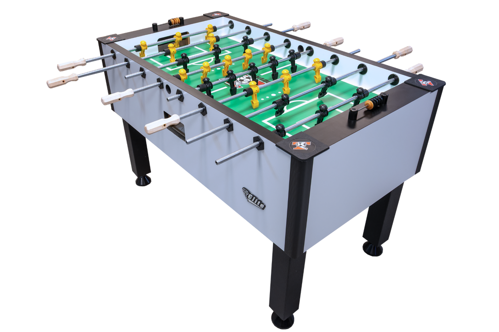 Tornado Elite II Foosball Table in Argent Frost