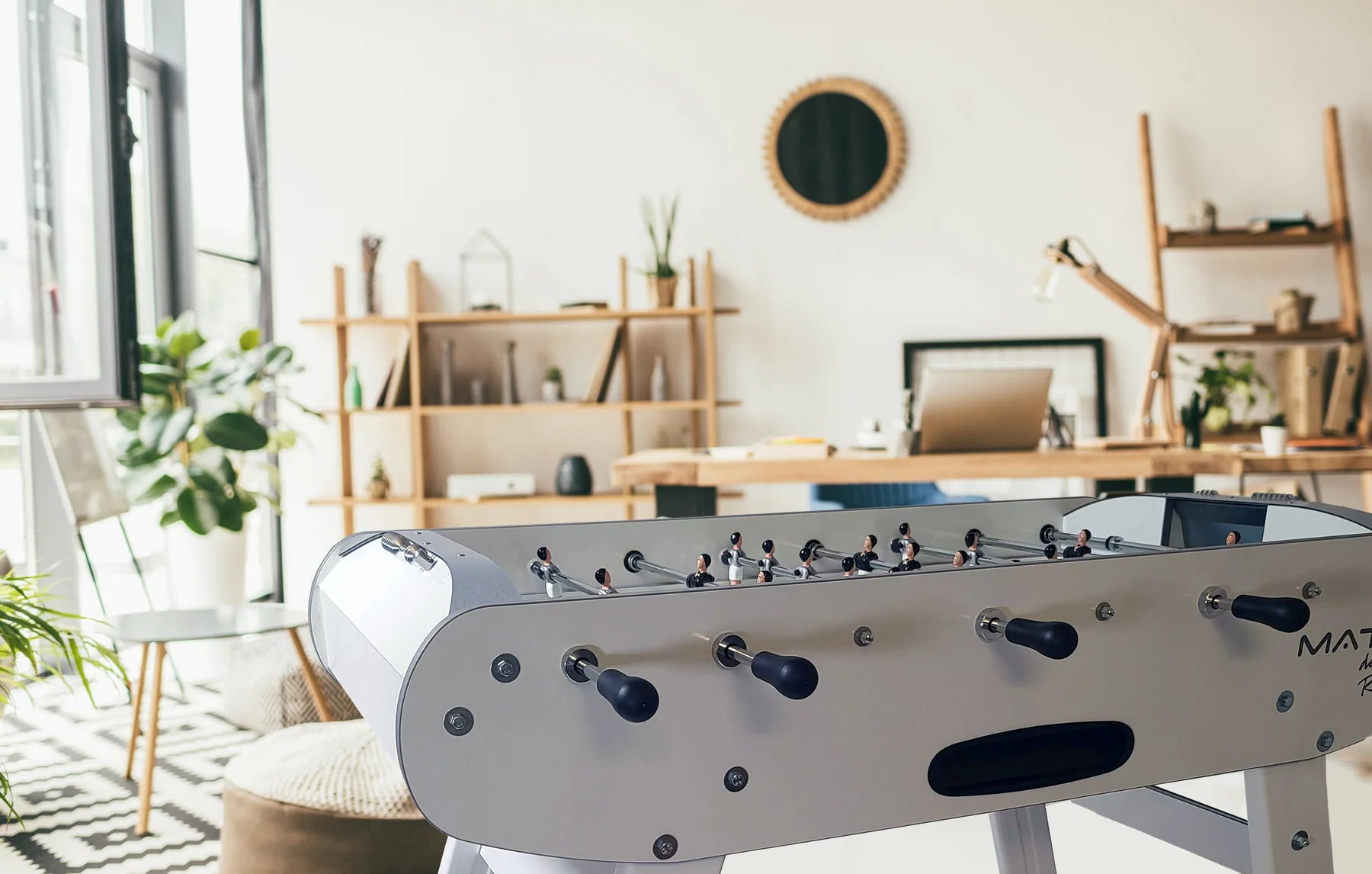 Rene Pierre Match Foosball Table in White