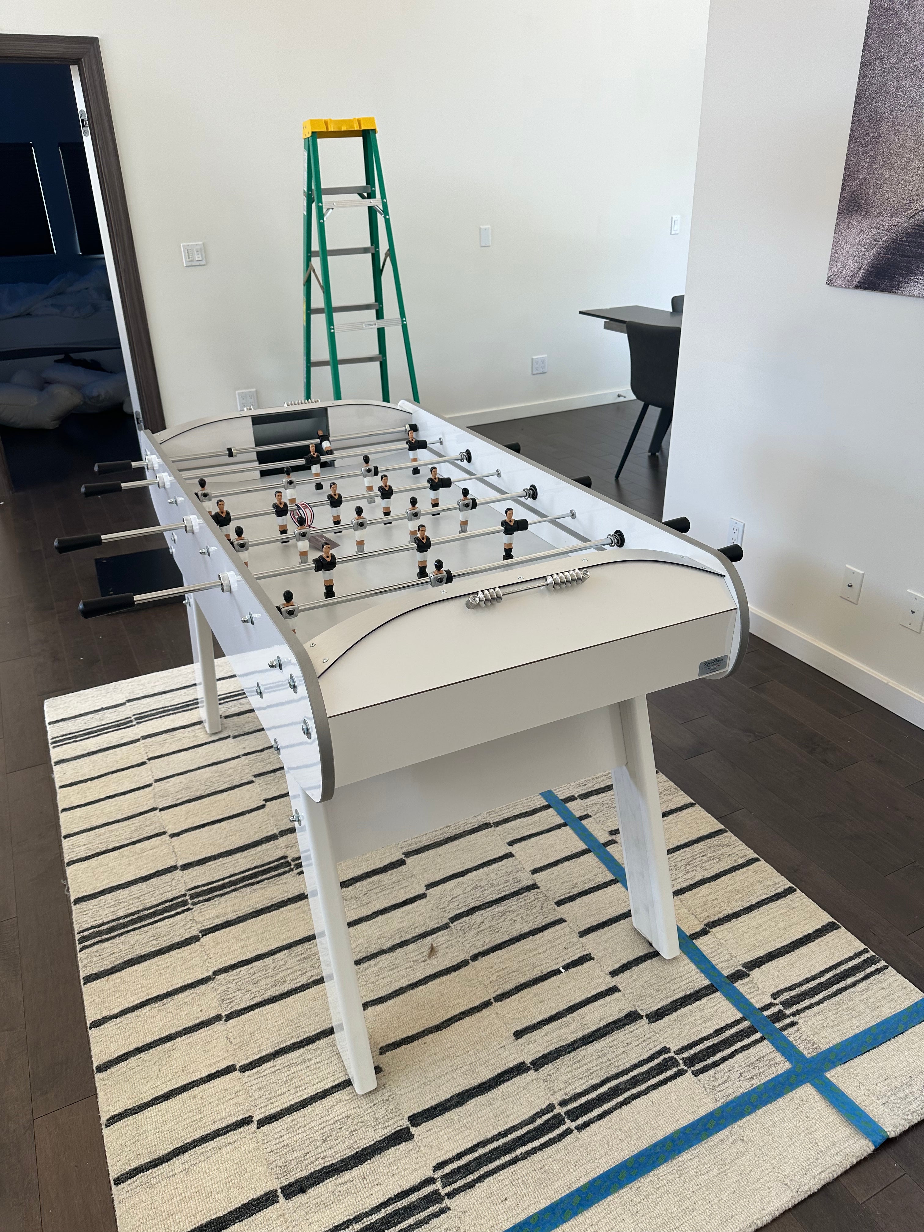 Rene Pierre Match Foosball Table in White