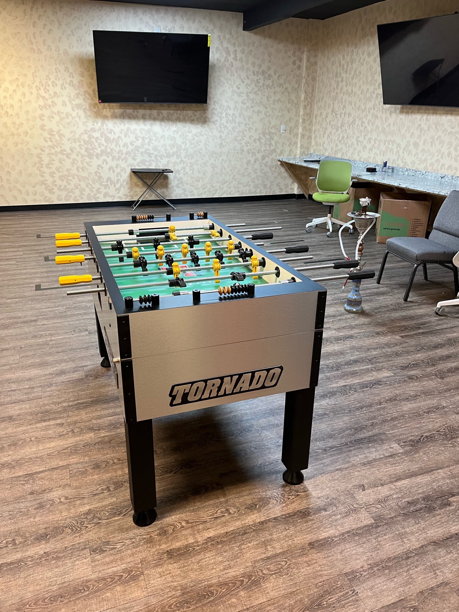 Tornado Tournament T-3000 Professional Competition Foosball Table in Silver