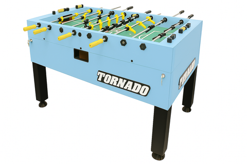 Tornado Tournament T-3000 Foosball Table in Sky Blue
