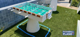 FAS Ciclope White Outdoor Foosball Table Free Entertainment Top - Cover & Balls