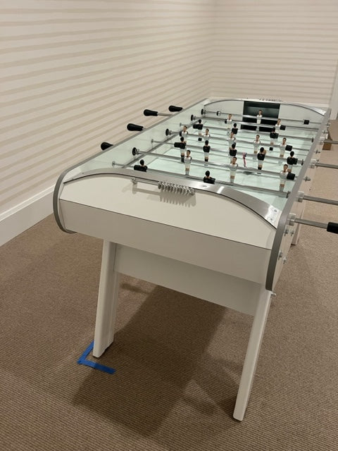 White Foosball Table