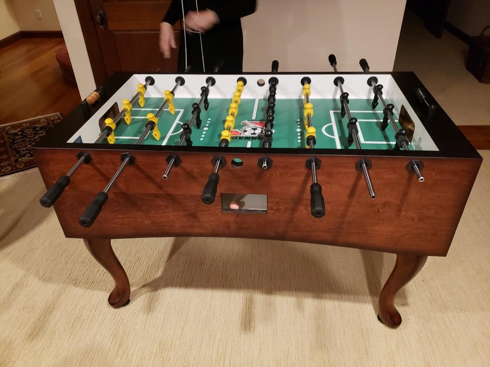 Tornado Madison Mahogany Foosball Table Maple