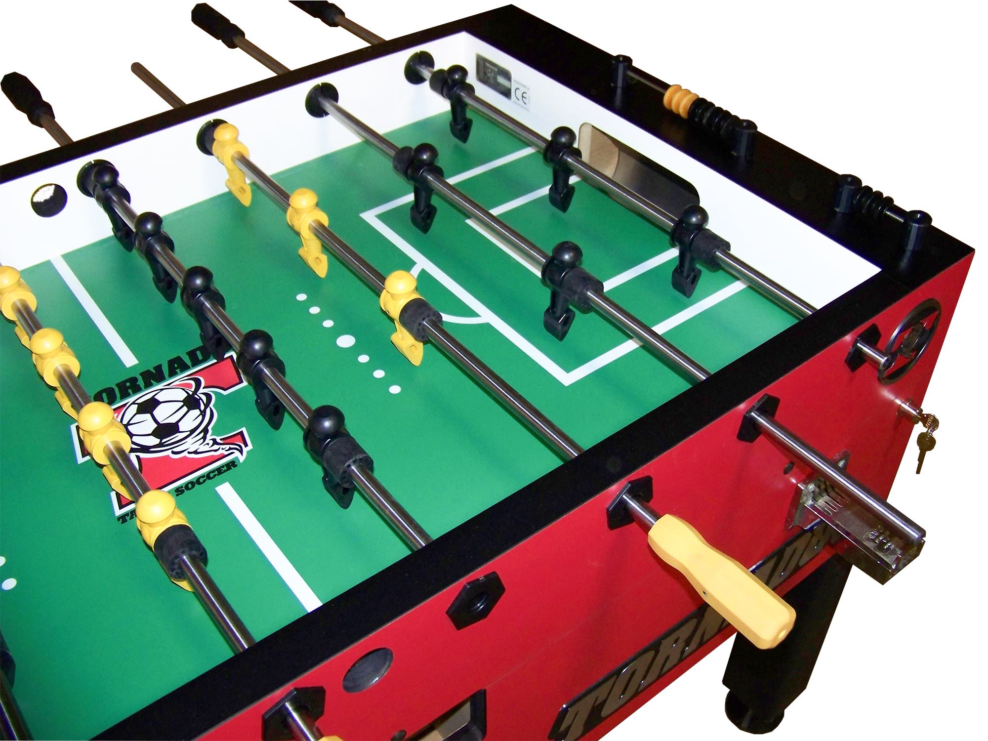 Tornado T-3000 Foosball Table In Red Coin Operated