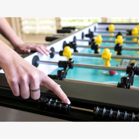HJ Scott® VF5000 Velocity Foosball Table in Silver