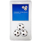 Carmelli 3-Pack Black & White Foosballs