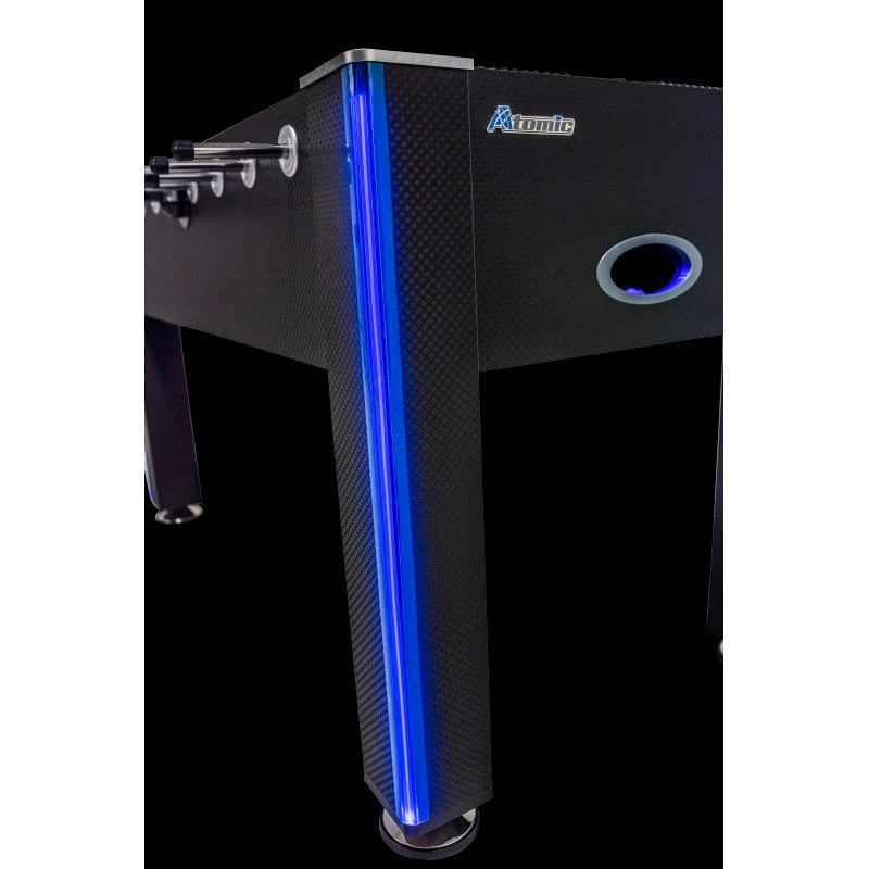 Atomic Azure LED Light Up Foosball Table