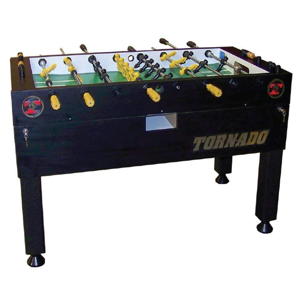 Tornado T-3000 Foosball Table in Matte Black (Coin)