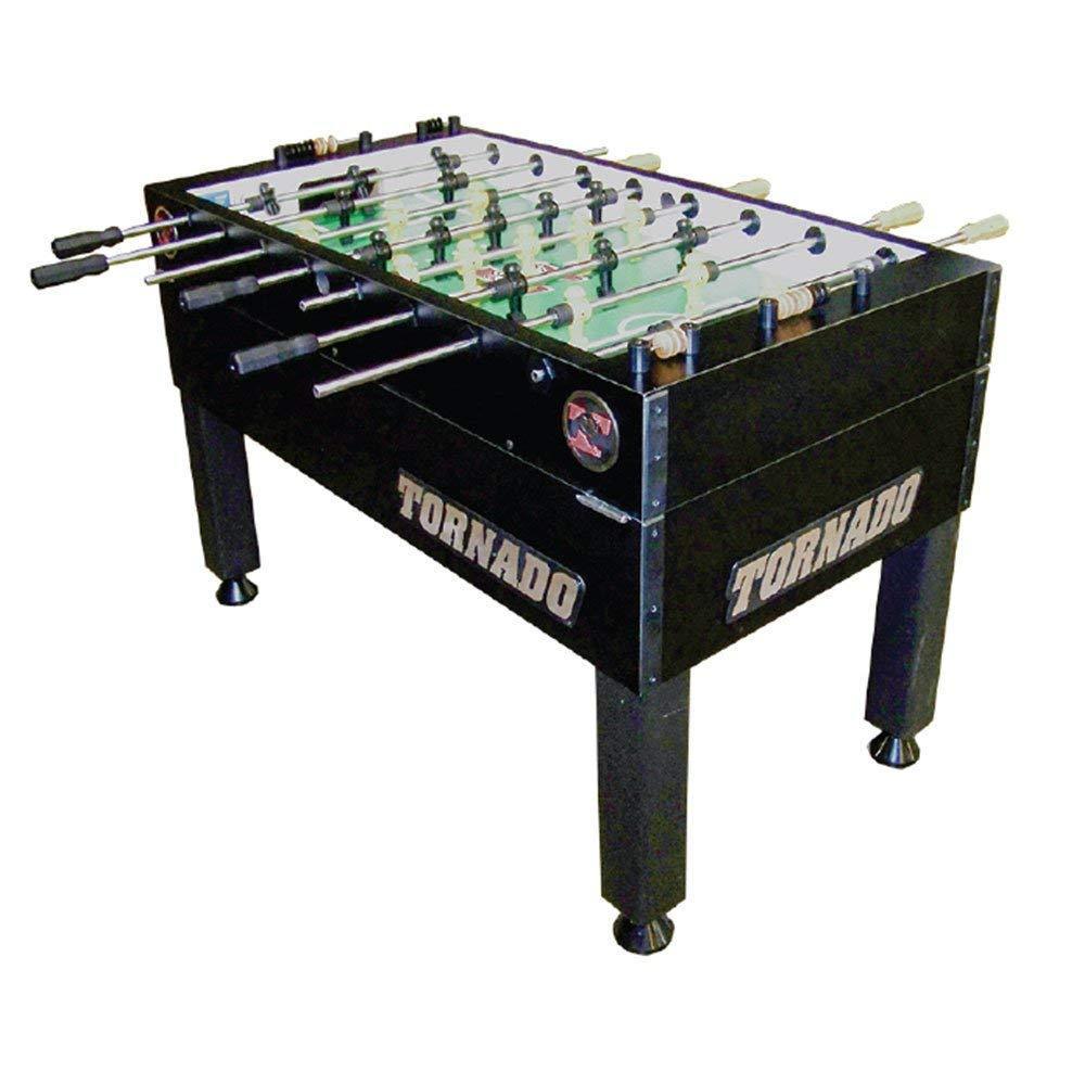 Tornado T-3000 Foosball Table in Matte Black Coin Operated