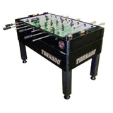Tornado T-3000 Foosball Table in Matte Black Coin Operated