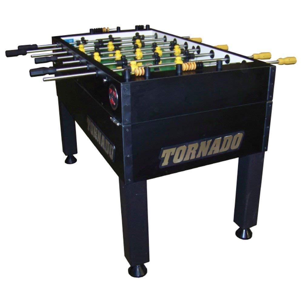 Tornado T-3000 Foosball Table in Matte Black Coin Operated