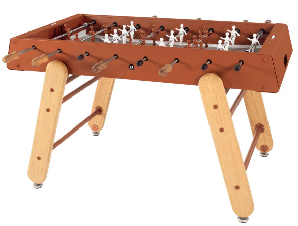 RS Barcelona Orange Brown RS4 Outdoor Foosball Table