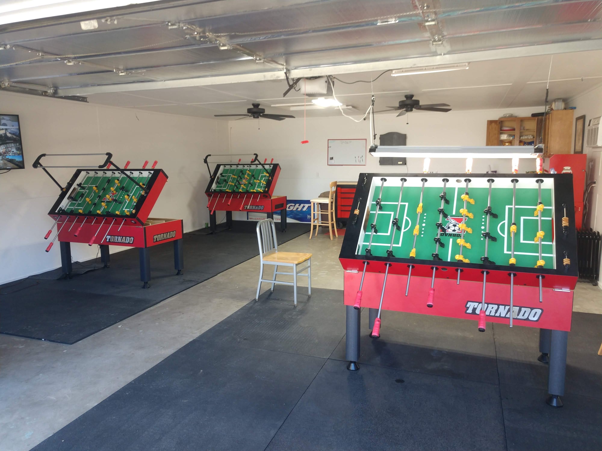 Tornado T-3000 Foosball Table In Red Coin Operated
