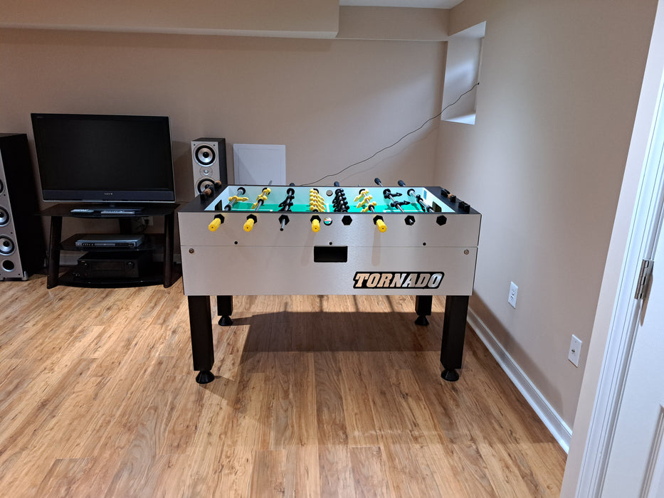 Tornado Tournament T-3000 Competition Foosball Table in Silver