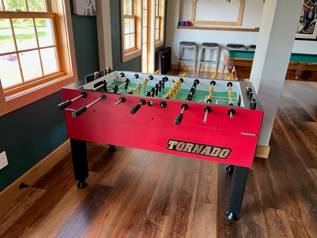 Tornado T-3000 Competition Foosball Table in Crimson Red