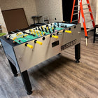 Tornado Tournament T-3000 Competition Foosball Table in Silver white Glove delivery