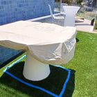 FAS Ciclope White Outdoor Foosball Table Free Entertainment Top - Cover & Balls