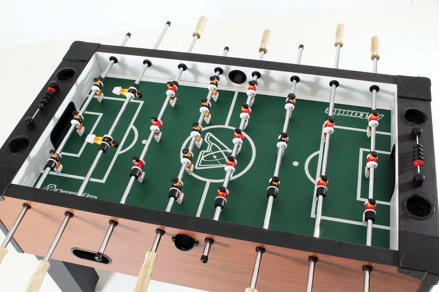 Players on a Atomic Gladiator Foosball Table by DMI Sports available at Foosball Planet.