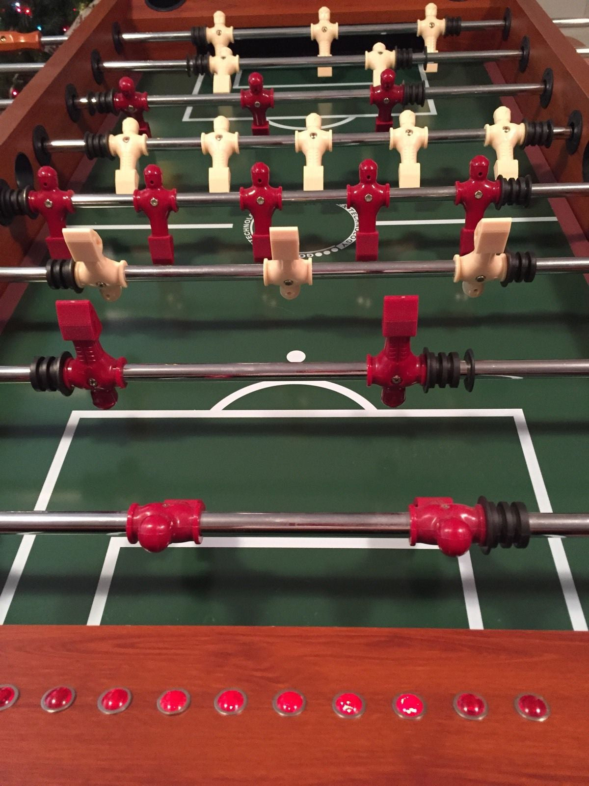Playing Surface View of the American Legend Advantage 56" Table Soccer by DMI Sports which is available at Foosball Planet