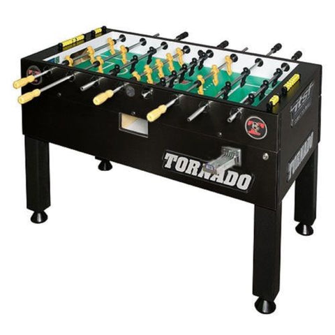 Picture of Tornado T-3000 Foosball Table in Matte Black (Coin)
